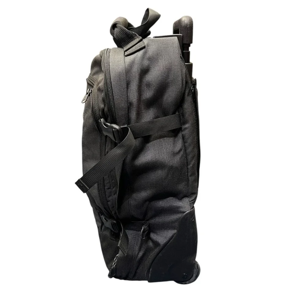 Eagle Creek Black Cordura Plus Rolling‎ Backpack Convertible Carry On Travel Bag